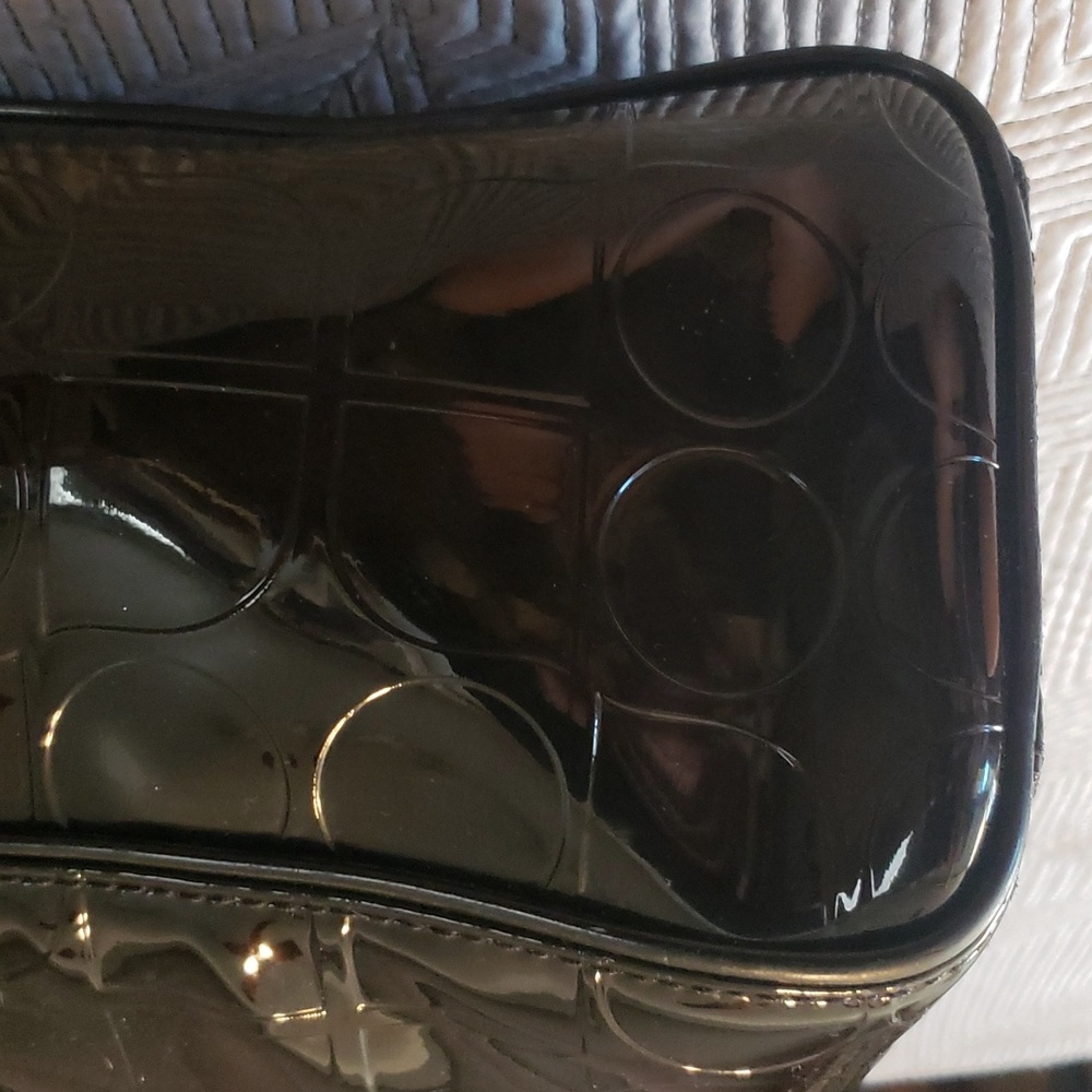 kate spade large embossed black patent leather tote for women - Picture 5 of 12
